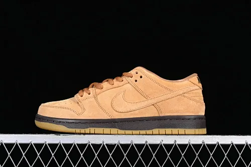 All Categories Nk SB Dunk Series Nk SB Dunk Low Low-top sneakers Nk SB Dunk Low Pro Wheat color Falling yellow low-top sports skateboard shoes BQ6817-204